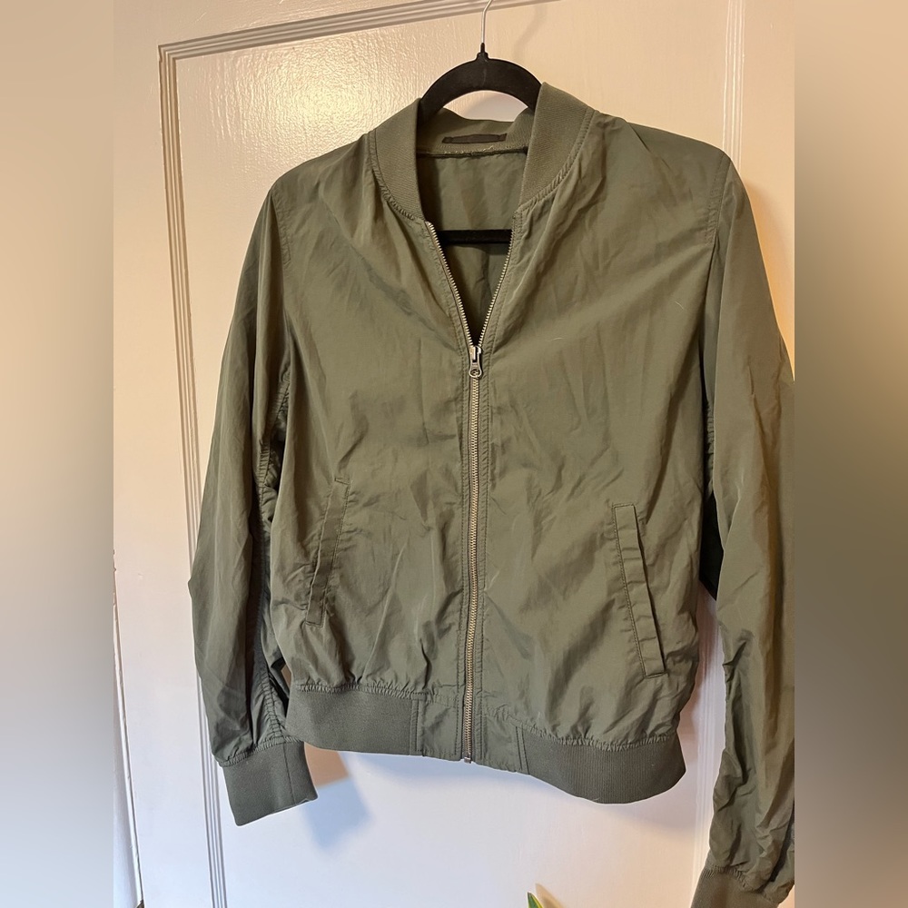 Uniqlo Olive Bomber Jacket